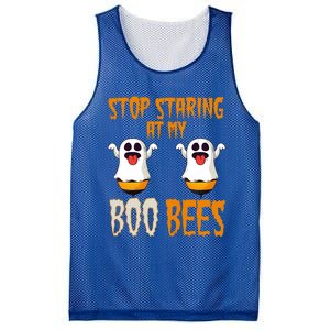 Stop Staring At My Boo Bees Matching Halloween Costume Gift Mesh Reversible Basketball Jersey Tank