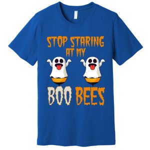 Stop Staring At My Boo Bees Matching Halloween Costume Gift Premium T-Shirt