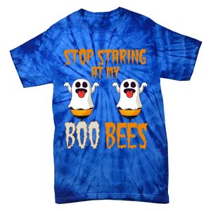 Stop Staring At My Boo Bees Matching Halloween Costume Gift Tie-Dye T-Shirt