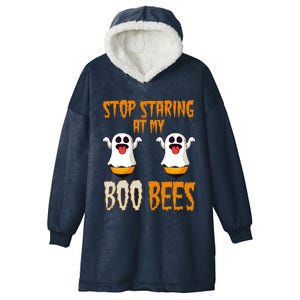 Stop Staring At My Boo Bees Matching Halloween Costume Gift Hooded Wearable Blanket