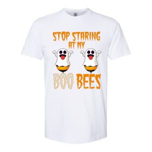 Stop Staring At My Boo Bees Matching Halloween Costume Gift Softstyle CVC T-Shirt