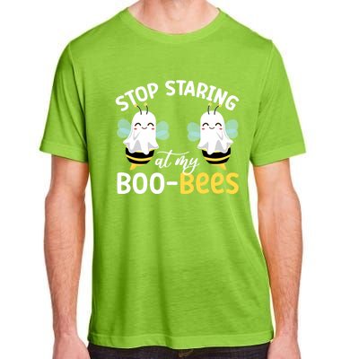 Stop Staring At My BooBees Halloween Boo Bees Funny Funny Gift Adult ChromaSoft Performance T-Shirt