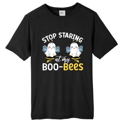 Stop Staring At My BooBees Halloween Boo Bees Funny Funny Gift Tall Fusion ChromaSoft Performance T-Shirt