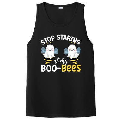 Stop Staring At My BooBees Halloween Boo Bees Funny Funny Gift PosiCharge Competitor Tank