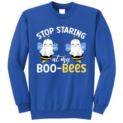 Stop Staring At My BooBees Halloween Boo Bees Funny Funny Gift Sweatshirt