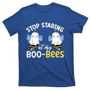 Stop Staring At My BooBees Halloween Boo Bees Funny Funny Gift T-Shirt