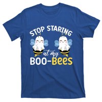 Stop Staring At My BooBees Halloween Boo Bees Funny Funny Gift T-Shirt