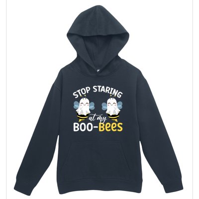 Stop Staring At My BooBees Halloween Boo Bees Funny Funny Gift Urban Pullover Hoodie