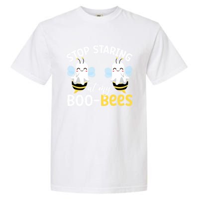 Stop Staring At My BooBees Halloween Boo Bees Funny Funny Gift Garment-Dyed Heavyweight T-Shirt