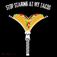 Stop Staring At My Tacos Funny Taco Lover Cooling Performance Long Sleeve Crew