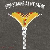 Stop Staring At My Tacos Funny Taco Lover Cotton Canvas Backpack