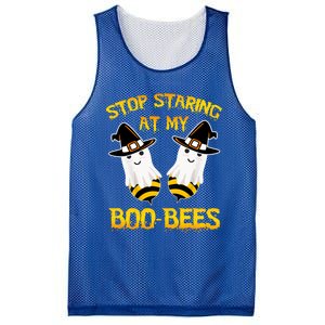 Stop Staring At My Boo Bees Funny Halloween Costumes Funny Gift Mesh Reversible Basketball Jersey Tank