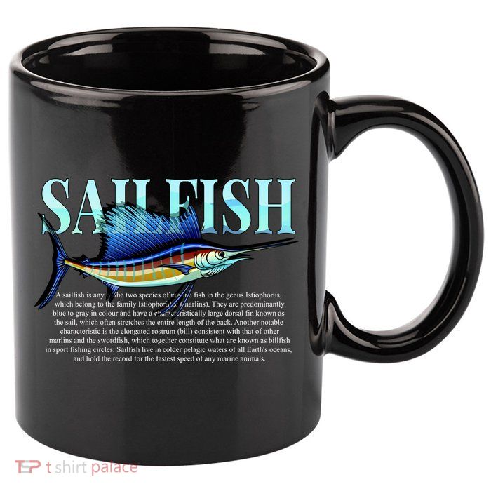 Sailfish 11oz C Handle Ceramic Mug