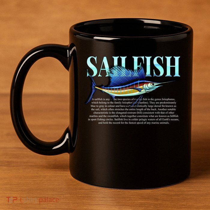 Sailfish 11oz C Handle Ceramic Mug