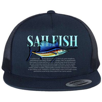 Sailfish Flat Bill Trucker Hat