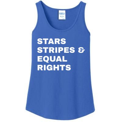 Stars Stripes And Equal Rights Patriotic Usa Gift Ladies Essential Tank