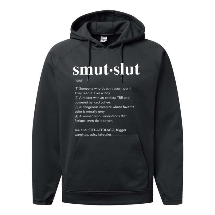 Smut Slut Aesthetic Woman Performance Fleece Hoodie