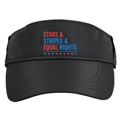 Stars Stripes And Equal Rights 4th Of July Rights Adult Drive Performance Visor