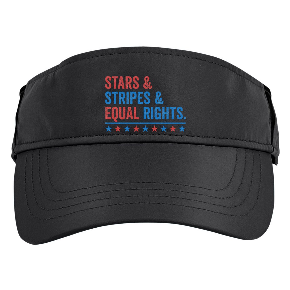 Stars Stripes And Equal Rights 4th Of July Rights Adult Drive Performance Visor