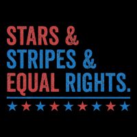 Stars Stripes And Equal Rights 4th Of July Rights Cropped Pullover Crew