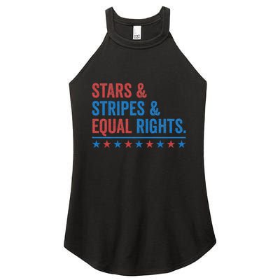 Stars Stripes And Equal Rights 4th Of July Rights Women's Perfect Tri Rocker Tank