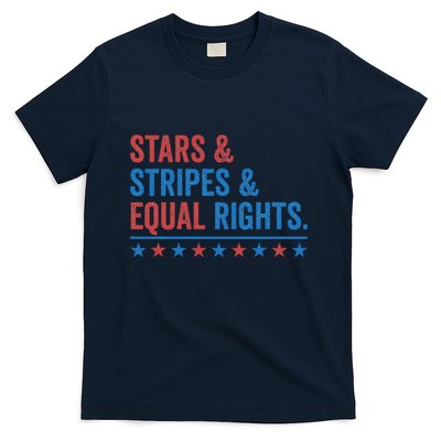 Stars Stripes And Equal Rights 4th Of July Rights T-Shirt