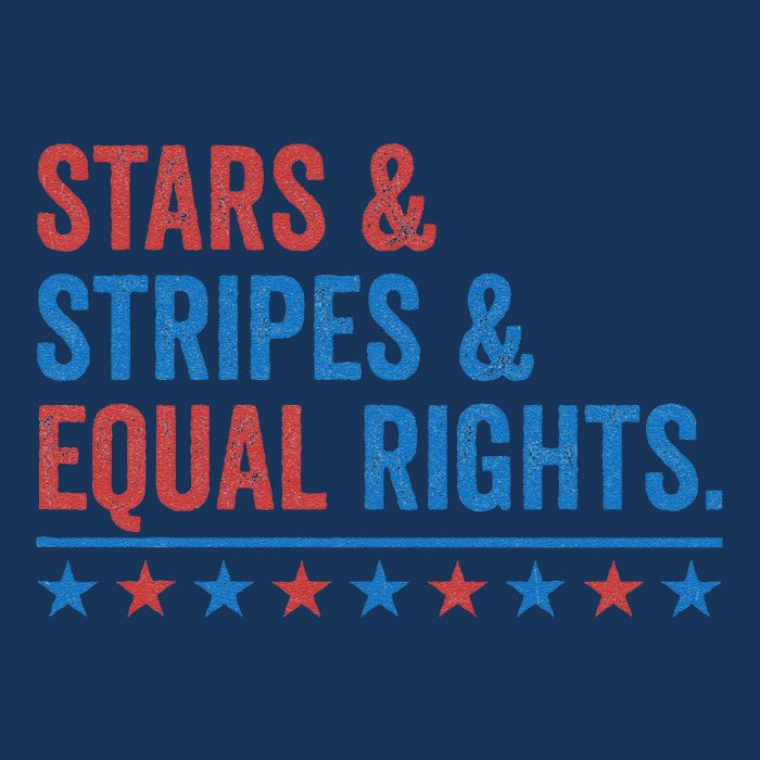 Stars Stripes And Equal Rights 4th Of July Rights 7-Panel Snapback Hat