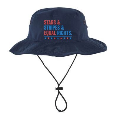 Stars Stripes And Equal Rights 4th Of July Rights Bucket Hat