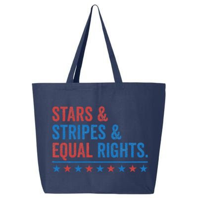 Stars Stripes And Equal Rights 4th Of July Rights 25L Jumbo Tote