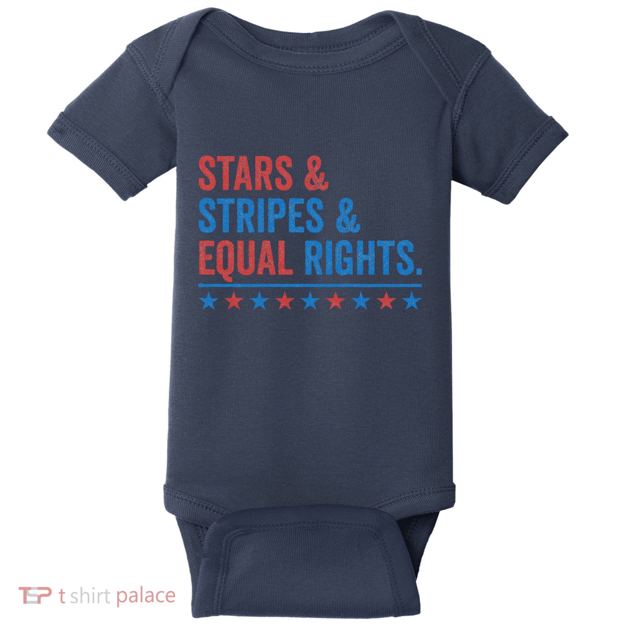 Stars Stripes And Equal Rights 4th Of July Rights Baby Bodysuit