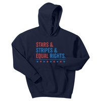 Stars Stripes And Equal Rights 4th Of July Rights Kids Hoodie