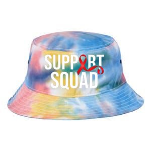 Support Squad Aids Support Hiv Awareness Red Ribbon Tie Dye Newport Bucket Hat