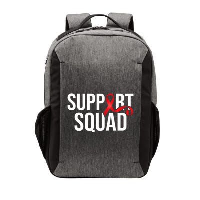 Support Squad Aids Support Hiv Awareness Red Ribbon Vector Backpack