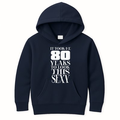 Still Sexy At 80 80th Birthday Eightieth Grandpa  Kids Hoodie