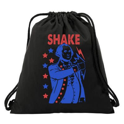 Shake Shake And Bake Couples Matching 4th Of July Drawstring Bag