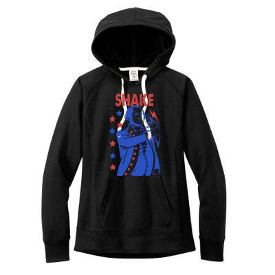 Shake Shake And Bake Couples Matching 4th Of July Women's Fleece Hoodie