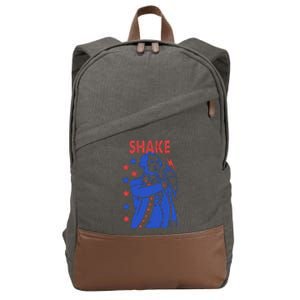 Shake Shake And Bake Couples Matching 4th Of July Cotton Canvas Backpack