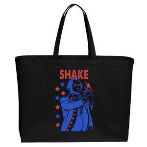 Shake Shake And Bake Couples Matching 4th Of July Cotton Canvas Jumbo Tote