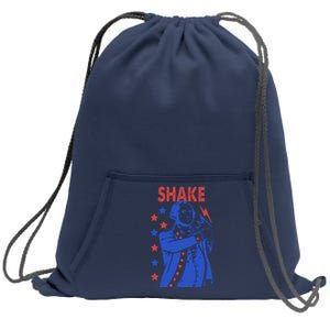 Shake Shake And Bake Couples Matching 4th Of July Sweatshirt Cinch Pack Bag