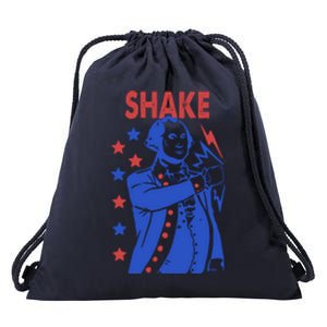 Shake Shake And Bake Couples Matching 4th Of July Drawstring Bag