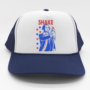 Shake Shake And Bake Couples Matching 4th Of July Trucker Hat