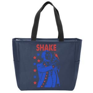 Shake Shake And Bake Couples Matching 4th Of July Zip Tote Bag