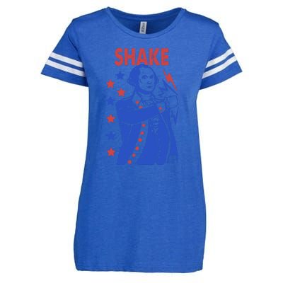 Shake Shake And Bake Couples Matching 4th Of July Enza Ladies Jersey Football T-Shirt