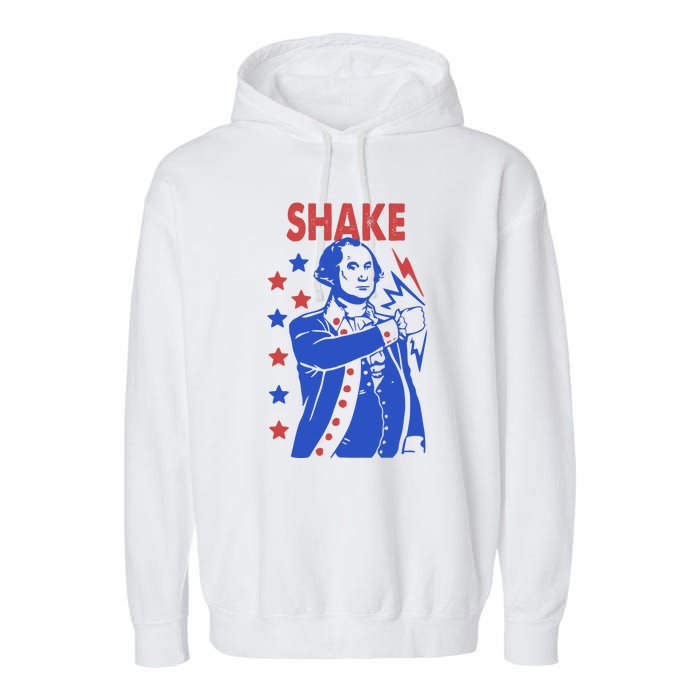 Shake Shake And Bake Couples Matching 4th Of July Garment-Dyed Fleece Hoodie