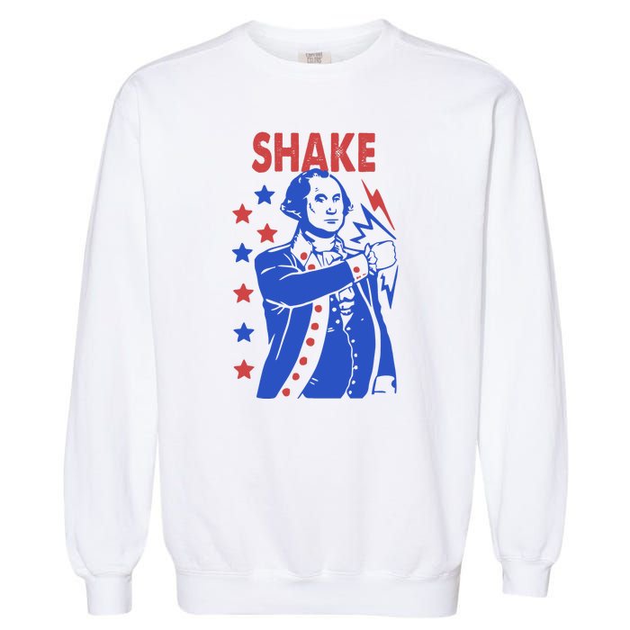 Shake Shake And Bake Couples Matching 4th Of July Garment-Dyed Sweatshirt