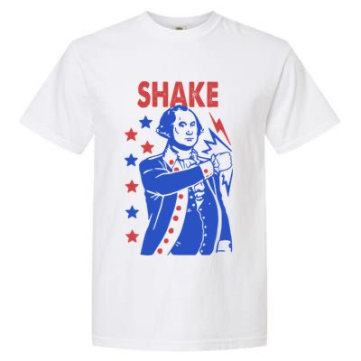 Shake Shake And Bake Couples Matching 4th Of July Garment-Dyed Heavyweight T-Shirt