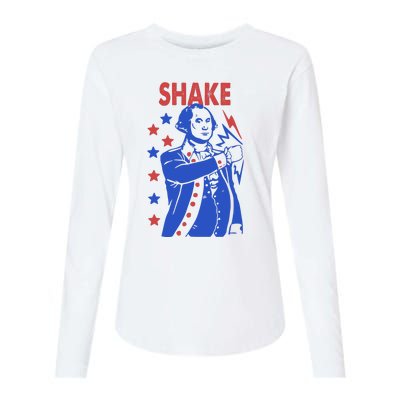 Shake Shake And Bake Couples Matching 4th Of July Womens Cotton Relaxed Long Sleeve T-Shirt