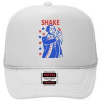 Shake Shake And Bake Couples Matching 4th Of July High Crown Mesh Back Trucker Hat