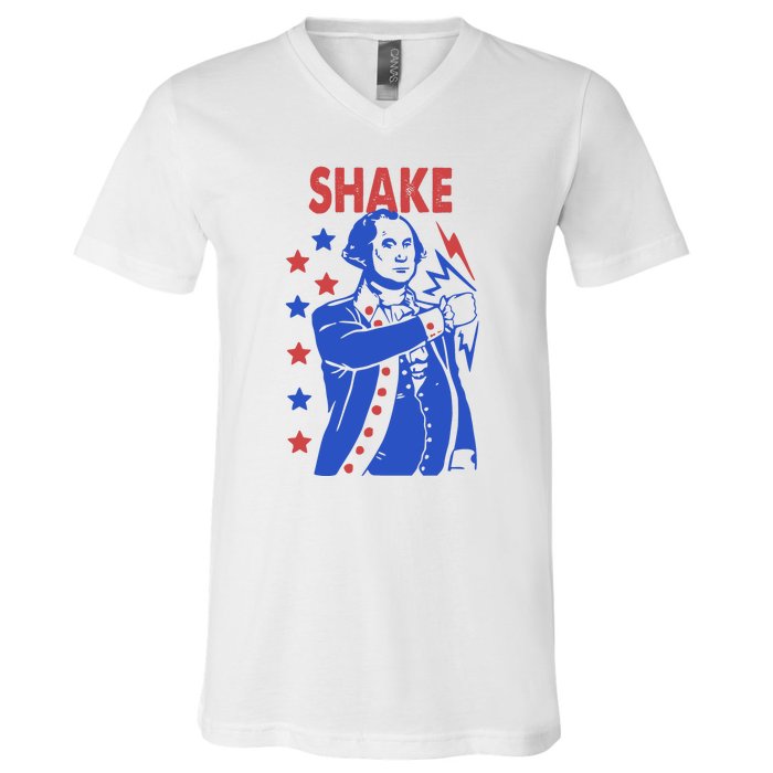 Shake Shake And Bake Couples Matching 4th Of July V-Neck T-Shirt