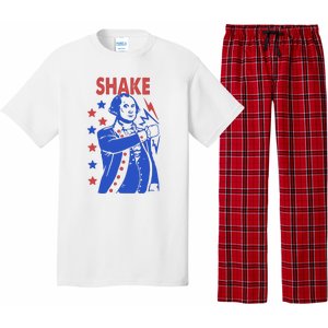 Shake Shake And Bake Couples Matching 4th Of July Pajama Set